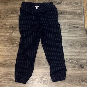 Nine West Women’s Navy Pinstripe Joggers